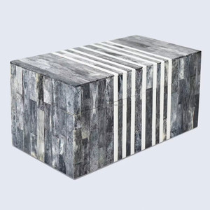 Boîte de rangement pour bijoux en os, design luxueux et écologique, boîte de rangement pour cadeaux en résine de qualité supérieure - Product Image 1