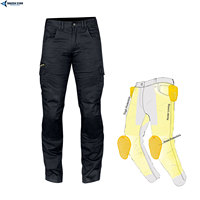 Pantalones de Motocicleta Transpirables con Protección CE para Hombre, Pantalones de Motociclista Reforzados con Aramida, Armadura para Rodillas y Cadera, 220g DAIZEN STAR, Manga Larga