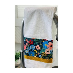 Vase floral personnalisé brodé Golf cuisine ustensiles sans papier absorbant séchage rapide doux au toucher main 100% serviettes en coton - Product Image 2