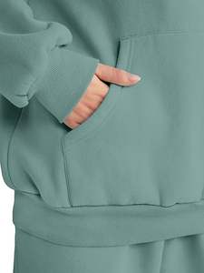 Ensembles de survêtements 2 pièces pour femmes, avec sweat à capuche et pantalon, grandes tailles, mode automne, pour l'aéroport et les voyages - Product Image 6