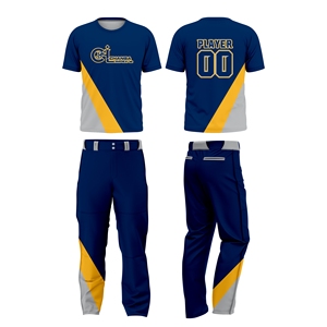 Stylish Softball Uniform Set Custom Sublimated Jersey Pants Lightweight Breathable Quick Dry 100% Polyester <b>Athletic</b> Sports - Product Image 5