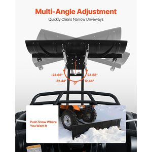 Kit Spazzaneve Universale in Acciaio da 60 Pollici con Lama Antiscivolo per ATV, Sgancio Rapido e Altezza Regolabile Sinistra-Destra per Veicoli Universali - Product Image 3