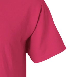 Camiseta Rosa Intenso de Manga Corta con Estampado Gráfico de Letras Griegas, Cuello Redondo, Estilo Casual de Algodón, Prenda Superior para Mujer, Ropa Urbana para el Día a Día - Product Image 2