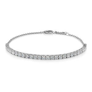 Bracelet tennis en diamant de laboratoire, 2 carats, diamant rond certifié IGI, or 10 carats, unisexe, diamant VVS, bijoux fins pour soirée, cadeau - Product Image 3