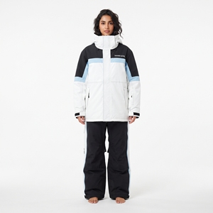 Traje de esquí impermeable para mujer, ropa de invierno gruesa, cálida y resistente al viento, ropa deportiva para exteriores con cremallera única - Product Image 4