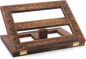 Wooden Quran Geeta <b>Bible</b> Holder Religious Book Stand Stand for Quran Geeta <b>Bible</b> <b>Prayer</b> Books Reading Desk Home Decor Gift - Product Image 4
