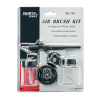 Kit d'aérographe à action unique Portable Hobby pour la peinture de couleur d'art