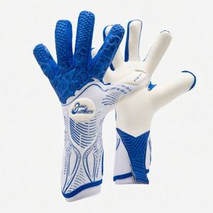 Gants de gardien de but de football avec protection avancée des doigts, pointes et rembourrages anti-hyperextension, et latex haute adhérence - Product Image 4