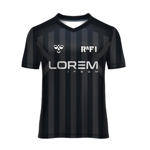Camiseta de Fútbol Retro Sublimada con Estampado Personalizado, Cuello en V, Manga Corta, Unisex, de Alta Calidad, Transpirable, de Secado Rápido, 100% Poliéster - Product Image 4