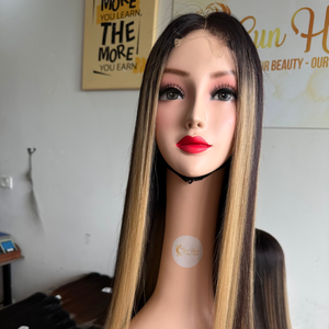 Venta al por mayor al por menor de alta calidad 200% densidad 2x6 cierre para Ombre luz Piano Color pelucas 100% extensiones de cabello humano onda Natural - Product Image 2