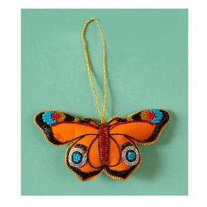 Glass Beaded Butterfly Keychain Bag Charm Hold to <b>Keys</b> or Bag Charm Handmade Beaded <b>Key</b> <b>Chains</b> for Girls Gifted Accessory - Product Image 5