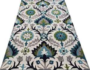 Tapis en laine contemporains tuftés à la main, doux et durables, pour salon - Product Image 1