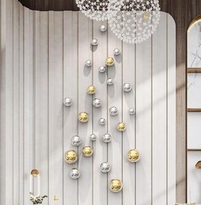 Décoration murale moderne en métal, sphère décorative à suspendre au mur, décoration murale pour salon, fond de canapé - Product Image 4