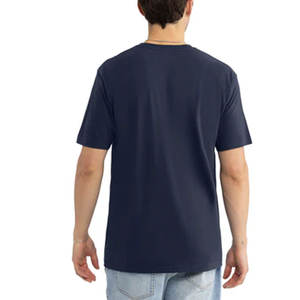 T-shirts à col rond de qualité supérieure pour hommes, couleur bleu marine unie, personnalisables, en tissu tri-mélange Next Level 6010 - Product Image 2