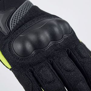 Qaswa Sports Elite Pro Red Black Fingerless Real Leather Safety Gloves Adjustable Wrist Strap Polyurethane Coated for Cycling - Product Image 5