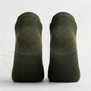 Ankle <b>Socks</b> Geometric Pattern Olive Green Breathable <b>Running</b> <b>Socks</b> for Adults Summer Thin Knitted Polyester Spandex - Product Image 2
