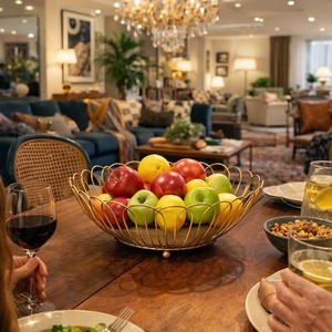 Panier de rangement multi-niveaux en fil métallique pour cuisine, organisation de légumes et de collations, paniers à fruits créatifs pour salon et garde-manger - Product Image 4