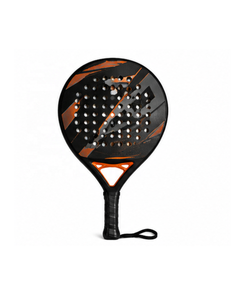 Hot Selling Teardrop Shape 12K 18K Carbon Fiber Padel Tennis Racket Professional High Strength Textured Surface Paddle Racquets - Product Image 1