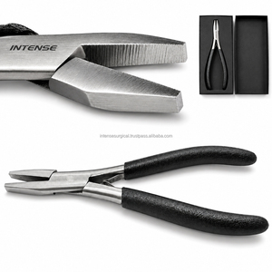 Pince à extensions de cheveux professionnelle de 7 pouces avec boîte de rangement, outil d'extension de cheveux en acier inoxydable pour salon et pose de perruques - Product Image 1
