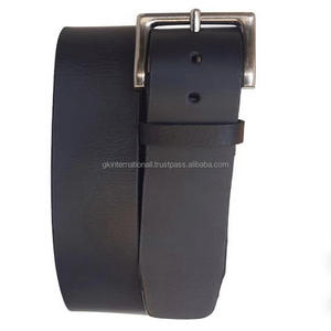Ceinture décontractée de mode pour hommes en cuir de vachette véritable 100% de qualité supérieure dans toutes les tailles personnalisées avec boucle en laiton nickelé massif - Product Image 1