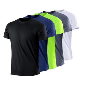 Camiseta Deportiva de Manga Corta para Hombre, de Secado Rápido, Cuello Redondo, Absorbe la Humedad, para Gimnasio, Running, Entrenamiento, Ejercicio, Ligera - Product Image 1