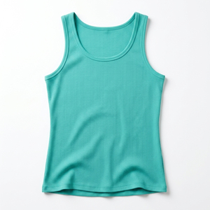Top Corto de Verano para Mujer con Logo Personalizado, Top Corto Acanalado sin Mangas de Color Liso con Espalda Cruzada para Mujer - Product Image 4