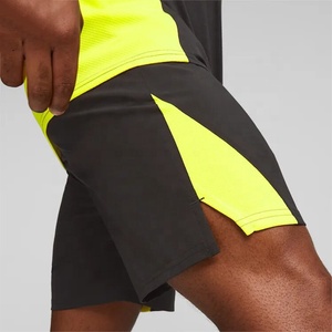 Pantalones Cortos Deportivos para Hombre, Diseño Color Block Personalizado, Transpirables, de Secado Rápido, para Entrenamiento Atlético, 100% Poliéster Tejido - Product Image 6