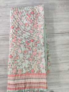 Cotton Hand Block Printed Quilt Traditional Indian Handmade Bedspread Lightweight <b>Comfort</b> Blanket Export Quality Supplier - Product Image 1