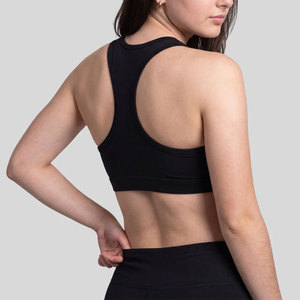 Factory Price Women's Summer Triangle One-piece Lace Wire Free Breathable Slim Fit Spandex/Nylon Sports Bras Gym Running Workout - Product Image 2