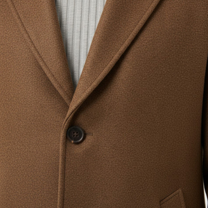 <b>Men's</b> Warm <b>Wool</b> Canvas <b>Overcoat</b> Lining Customized Fabric Quick Dry Breathable <b>Long</b> Winter Classic OEM Custom Logo - Product Image 6