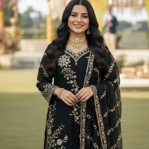 Ready to Buy in Cheap Price Palazzo Suit Enhance the Beauty of Your Wardrobe with This Newly Launched <b>Kurti</b> & Palazzo Set - Product Image 1