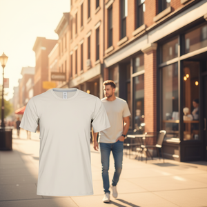 เสื้อยืดคอกลมแขนสั้นทรงสปอร์ตสำหรับผู้ชาย เนื้อผ้านุ่มพิเศษ เป็นมิตรต่อสิ่งแวดล้อม พร้อมโลโก้ด้านหน้า เหมาะสำหรับการฝึกซ้อมและออกกำลังกาย - Product Image 3