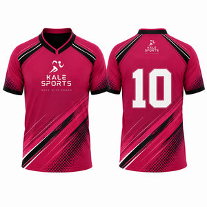 Camiseta de Fútbol con Cuello en V para Hombre, Marca Kale Sports, Manga Corta, Absorbe la Humedad, Ajuste Atlético, Material 100% Poliéster - Product Image 5