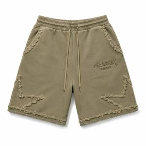 Men's Casual Embroidered <b>Sweat</b> <b>Shorts</b> Elastic Drawstring Winter Breathable Quick Dry Lightweight Polyester/Cotton Sportwear - Product Image 1