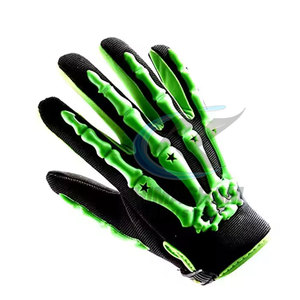 Durable Lightweight Leather Motorbike Gloves Full <b>Finger</b> Non-Slip Breathable Adjustable Wrist <b>Strap</b> Professional Riding Gear - Product Image 3