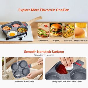 Padella per Omelette con Coperchio per Pancake, Hamburger e Sandwich, Padella Resistente per Colazione - Product Image 3