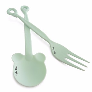 Durable Cotton Candy Blue Plastic Kids' Heat-Resistant Bear <b>Spoon</b> HACCP/ISO 22000/NSF Certification for <b>Ice</b> <b>Cream</b>/Desserts - Product Image 1