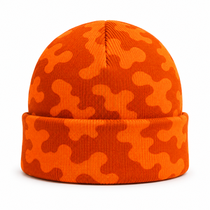 2026 Custom Knit Cuffed Acrylic <b>Beanie</b> <b>Hats</b> Streetwear Patch for Private Woven Logo Beach Winter Outdoor Sports Cap in best sale - Product Image 2