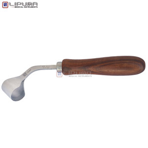 Cuchillo de Herrador Suizo de Doble Filo de 7 Pulgadas, Hoja Curva, Mango Redondo de Madera, para Mano Derecha, Herramienta Multiusos para Ganado - Product Image 2