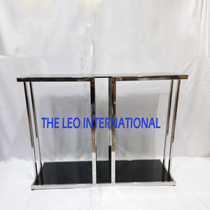 Rose Gold Plated <b>Stainless</b> <b>Steel</b> Metal Home Hotel Console <b>Table</b> For Living Room Furniture Rectangular Shape - Product Image 4