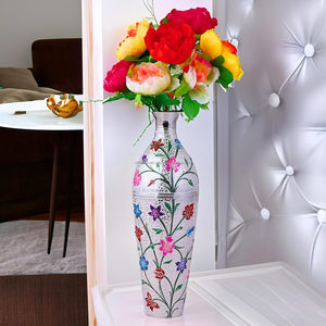 Vase à fleurs en métal de ferme rustique et moderne personnalisé OEM ODM Vase de table unique en laiton Finition mate Nouveau décoratif - Product Image 6