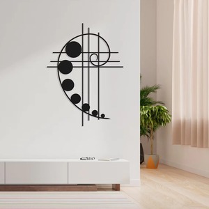 Conjunto de Adornos de Pared de Plumas de Lujo, Decoración de Arte Mural de Fibra Metálica Contemporánea para Sala de Estar, Dormitorio, Decoración del Hogar - Product Image 5
