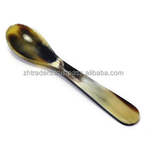 Cuchara de Cuerno de Vaca Pulida a Mano, Artesanía India Ecológica, Grado Alimenticio, Uso Diario Natural, Venta al por Mayor para Bodas - Product Image 3