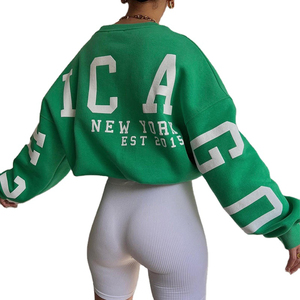 Ropa de Mujer 2026, Sudaderas con Capucha y Cuello Redondo Más Vendidas, Estampado de Letras en la Parte Delantera, Personalización de Logotipo - Product Image 3