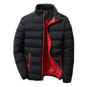 <b>Men's</b> Black Down <b>Puffer</b> Jacket Stand Collar Windproof Winter <b>Coat</b> Casual - Product Image 2