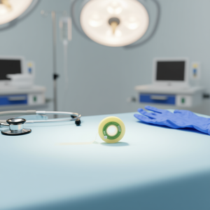 Nastro di garza Ilan 1 cm 35 Y giallo per uso medico - Product Image 3