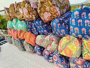 Lifestyle Makeup Organizer Wholesale Mix Print Cosmetic <b>Bags</b> Lightweight Handmade Textile <b>Toiletry</b> Pouches Waterproof Portable - Product Image 4