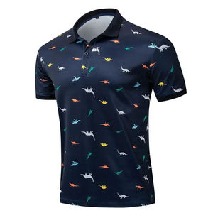 Polo pour homme imprimé sur toute la surface, motif abstrait multicolore, manches courtes, respirant, décontracté, été, golf, tennis, vêtements de sport - Product Image 2