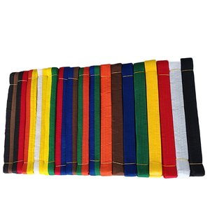 Ceinture d'entraînement d'arts martiaux unisexe personnalisée avec logo, rayures multicolores, 100% coton extensible, légère, respirante et durable, judo, BJJ - Product Image 4