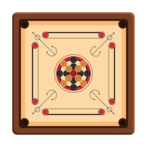Superb Quality MDF Recycled Wooden Embossed Portable Carrom <b>Board</b> <b>Table</b> <b>Game</b> -67.5*67.5 cm Durable Eco-Friendly Family Fun Gift - Product Image 4